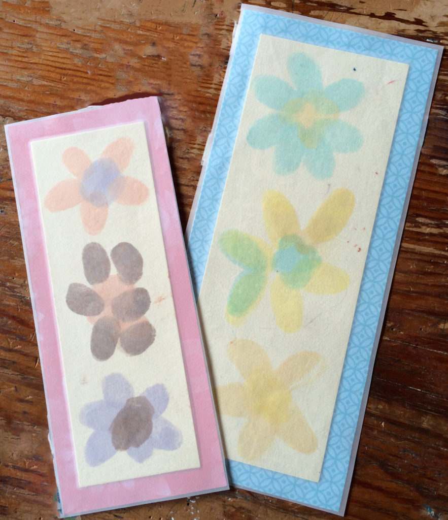 Handmade Thumbprint Bookmarks - Exhausted Mama