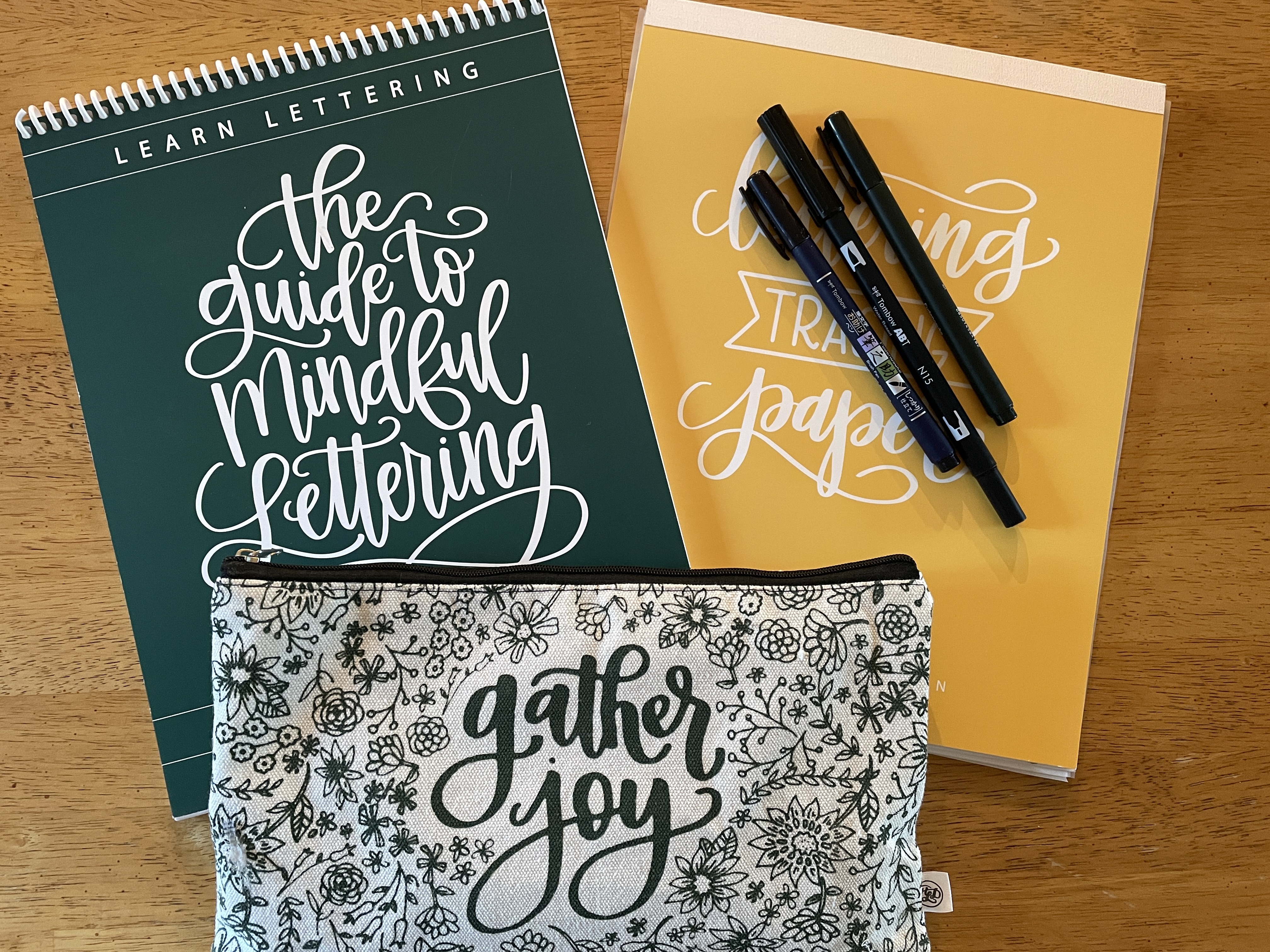 Self-Care Gift Guide Hand Lettered Design Mindful Lettering Bundle